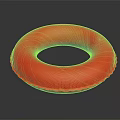 Commercial Equipment Red Inflatable Ring for Swimming Pool Safety and Rescue Use