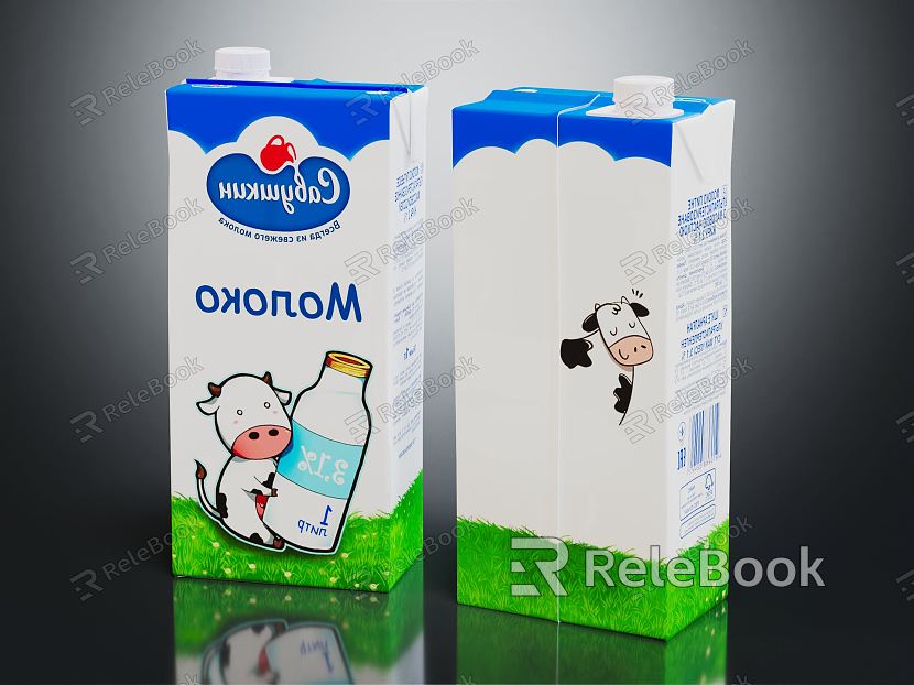 Modern Milk Milk Cartons model