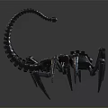 Mechanical Scorpion With Detailed Metal Structure And Robotic Design Elements