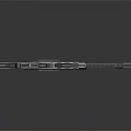 Sniper Rifle Weapon With Telescopic Sight Long Barrel And Metallic Detailed Design