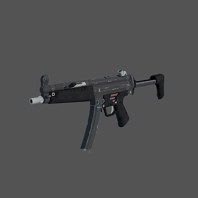 Modern submachine gun 3d model
