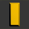 Shiny Polished Gold Bar With High Gloss Surface And Reflection