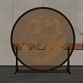 Longtu screen partition ornaments 3d model