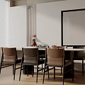 Modern table combination 3d model