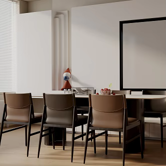Modern table combination 3d model