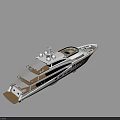 Luxury White Yacht Exterior Design With Multiple Decks And Wooden Deck