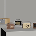 Modern Nostalgic Retro Radio FM Radio Classical Old-fashioned Radio Age Electrical Ornaments 3d model