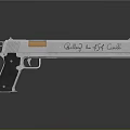 Dirty Harry 44 Magnum Revolver With Silver Metal Body And Wooden Grip