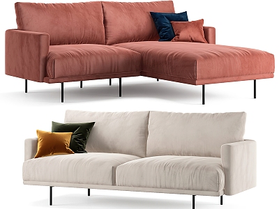 Modern Combination Sofa Multiplayer Sofa model