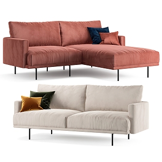 Modern Combination Sofa Multiplayer Sofa 3d model