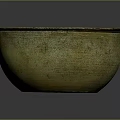 Vintage Golden Round Metal Bowl With Intricate Patterns For Home Use