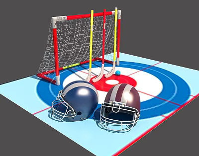Modern Ice Hockey Device Activity Device 3d model