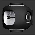 Black Concept Car With Modern Design And White Wheels Transparent Cabin