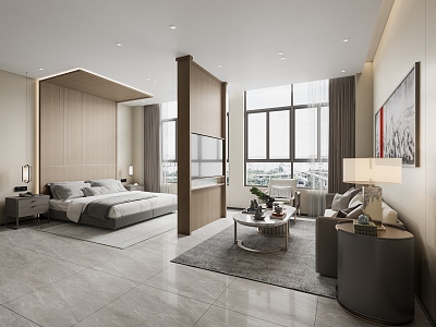 Modern Suite Hotel Suite 3d model