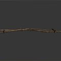 Scenic Construction Components Made Of Crossed Wooden Sticks Simple Fence Structure