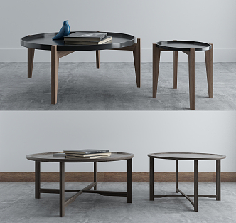 Modern coffee table coffee table combination 3d model