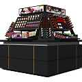 Modern Container Cosmetics Showcase Shelf 3d model