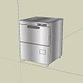 Sleek Stainless Steel Dishwasher With Digital Control Panel In Modern Kitchen