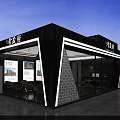 Modern Sales Center Exterior Design Of JINMAO PALACE With Glass Facade And Display Area