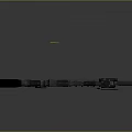 Modern Tactical Assault Rifle with Optic Sight Tactical Rail Magazine and Barrel in 3D Render Design