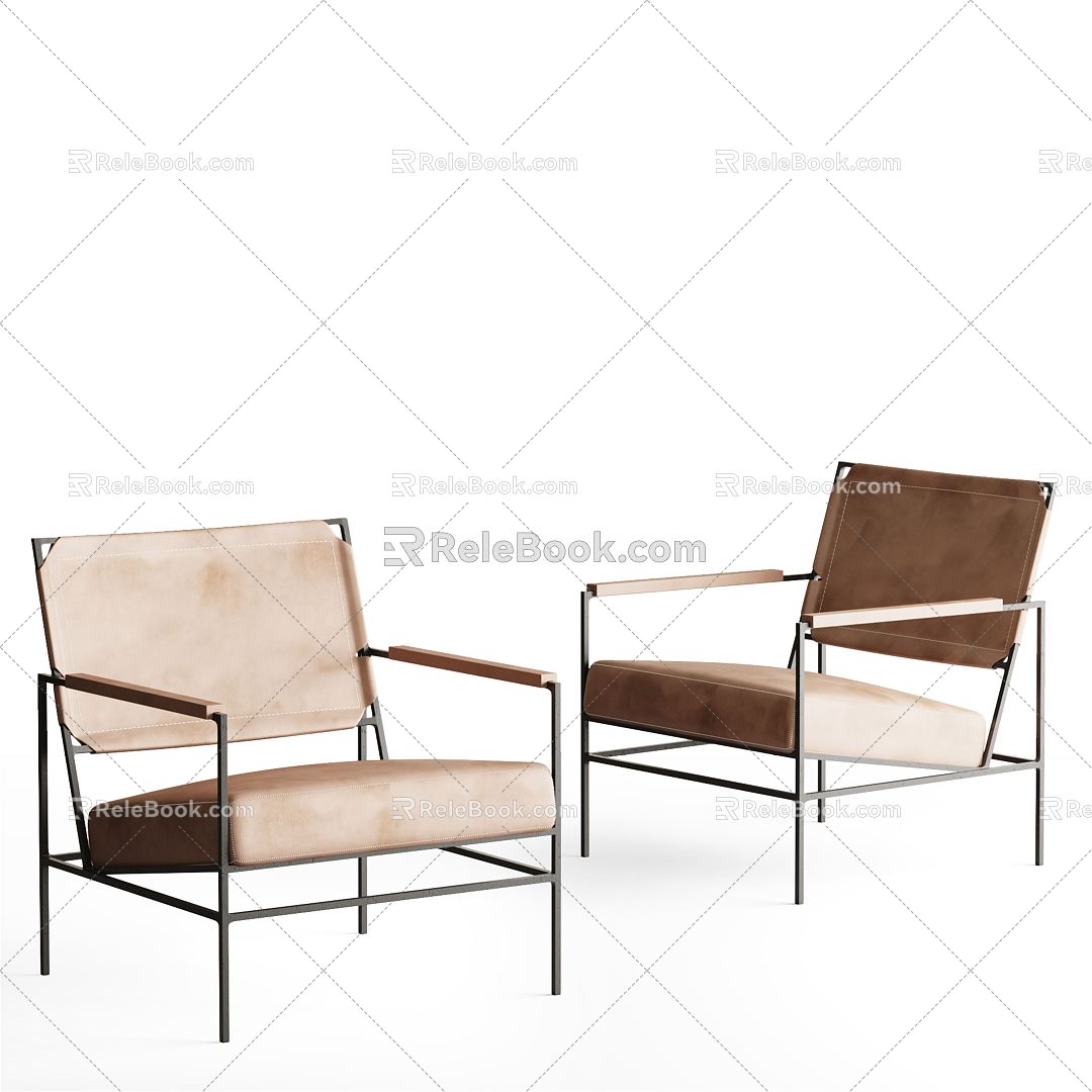 Modern single chair 3d model