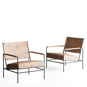 Modern single chair 3d model