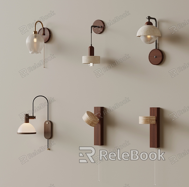 Middle style wall lamp model