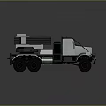 Weapon Mounted Green Military Truck With Multi Wheel Design And Transport Equipment