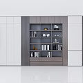 Modern Bookcase Bookshelf 3d model