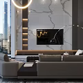 Modern Loft Living Room With Spacious Layout And Large Windows