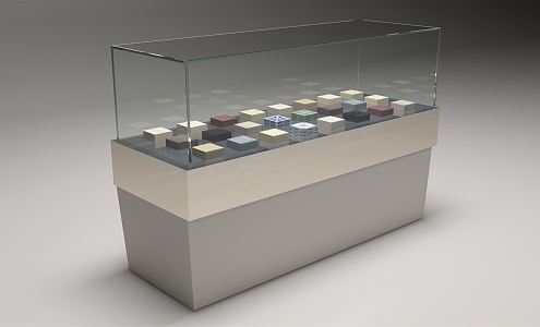 Modern Display Cabinet 3d model