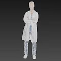 Confident Woman Doctor In White Coat With Stethoscope Standing With Arms Crossed