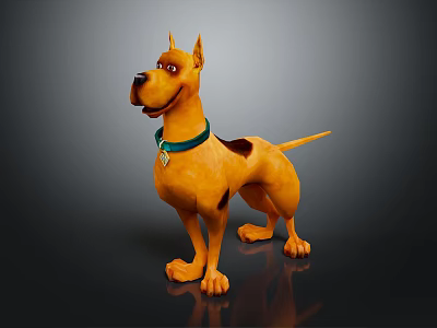 Modern dog Scooby Doo cartoon dog 3d model Modern dog Scooby Doo cartoon dog 3d model
