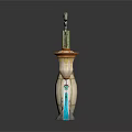 Various Decorative Ornaments With Glass Ceramic Designs And Colorful Details For Home