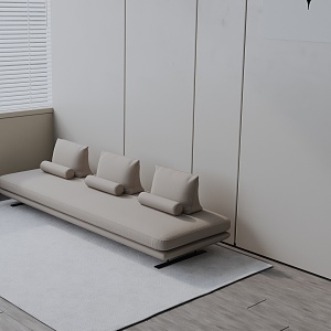 Modern three-seat sofa 3d model