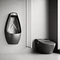 Modern smart toilet urinal 3d model