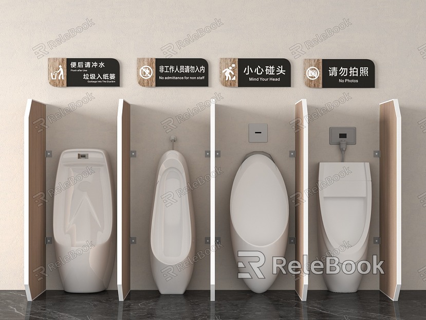 Modern urinal urinal model