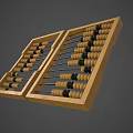 modern abacus wooden abacus chinese abacus 3d model