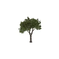 Elegant Tree Shaped Decorative Ornament Set With Green Foliage For Home Decor