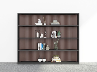 Bookcase Storage Cabinet Decorative Cabinet Bookcase Storage Cabinet Rack 3d model