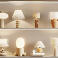 Modern Cream Style Table Lamp Cream Table Lamp 3d model