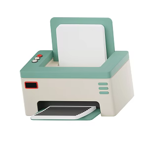 Modern Printer Cartoon Printer 3d model