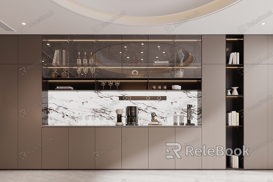 Modern Light Luxury Sideboard Finished Sideboard Tea Cabinet Wine Cabinet Sideboard Decorative Cabinet Dining Cabinet model