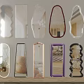 Stylish Mirrors with Various Shapes and Decorative Frames for Home Interior Design