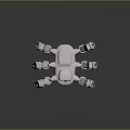 White Robotic Spider With Articulated Mechanical Legs And Futuristic Design