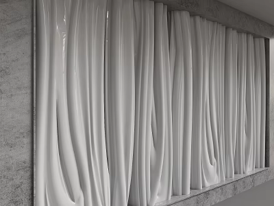 Modern background wall 3d model