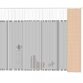 Orange Curtains and Sheer Panels for Modern Living Room Window Design