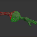 Game Movie Character Stone Like Floating Creature With Eyes Arms And Rough Grayish Brown Surface