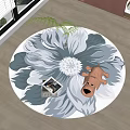 Round carpet 3d model