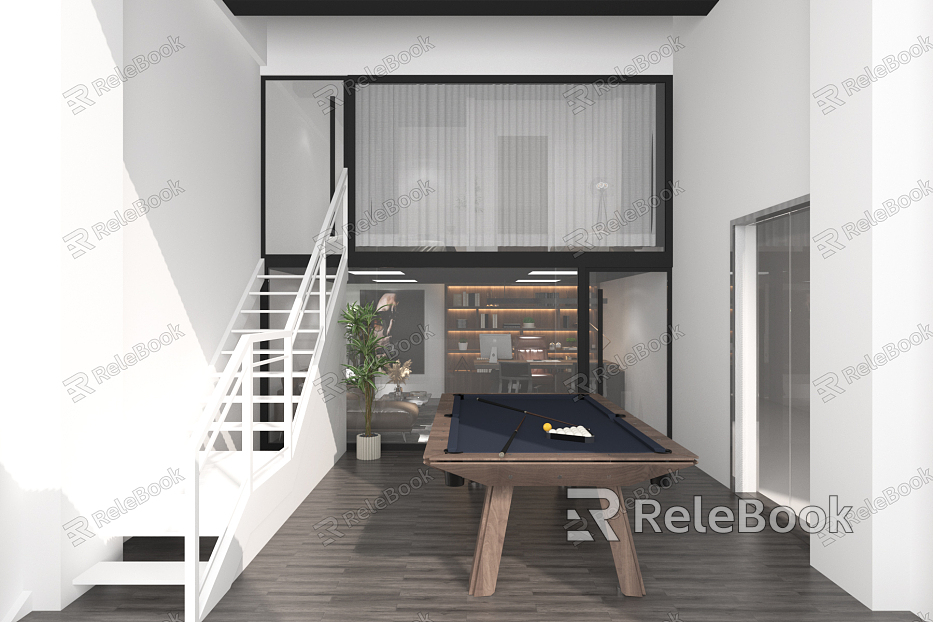 Industrial LOFT Office Mezzanine model